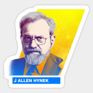 J. Allen Hynek print Sticker